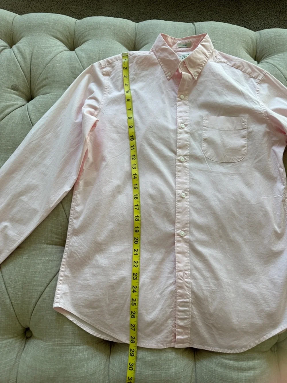J. Crew Pale Pink Slim Button-Down Shirt